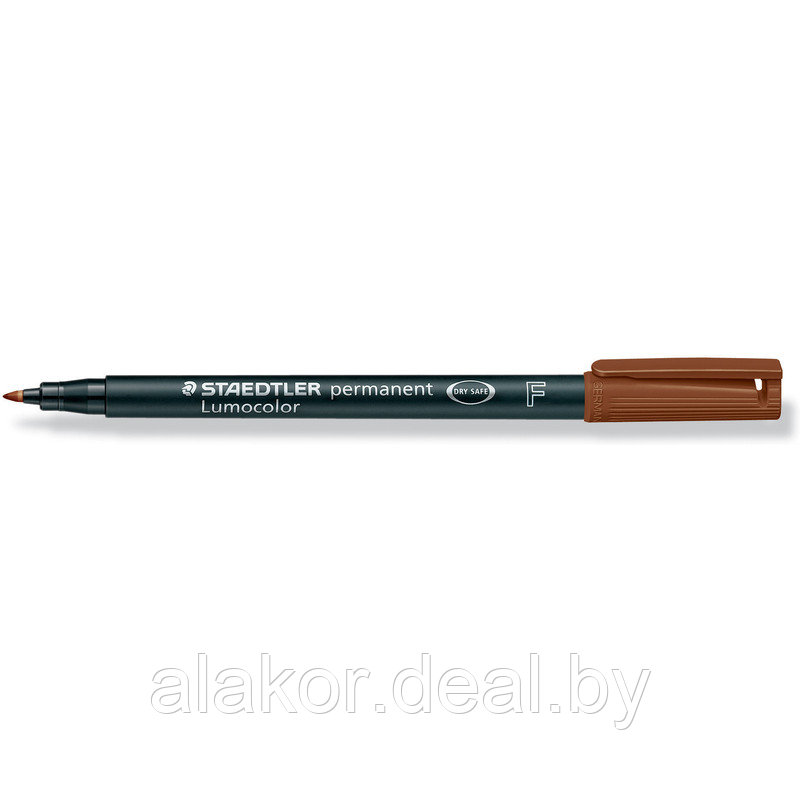 Маркер перманентный STAEDTLER Lumocolor 318, F, коричневый, 0.6мм - фото 1 - id-p201292473