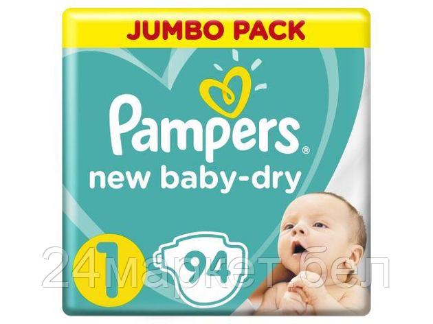 Подгузники детск. однораз. New Baby-Dry Newborn (2-5 кг) 94 шт. Pampers, фото 2