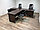 Комплект мебели для двух офисных работников. Цвет Венге. Доставка 1 день!, фото 2