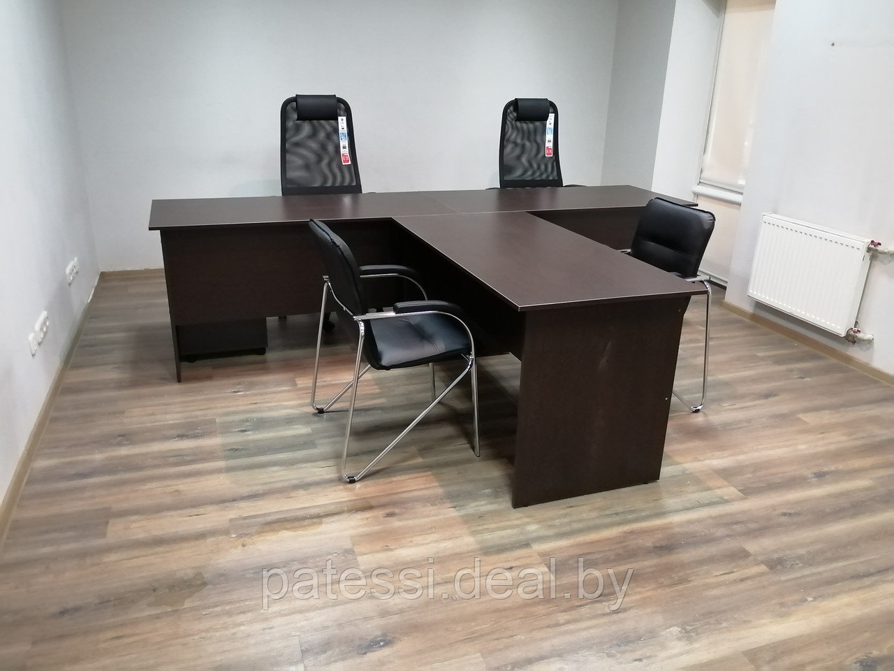Комплект мебели для двух офисных работников. Цвет Венге. Доставка 1 день! - фото 3 - id-p201298334