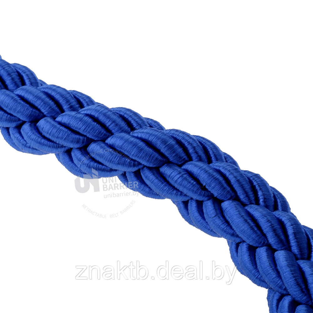 Канат плетеный синий с серебристым карабином - фото 3 - id-p201298501