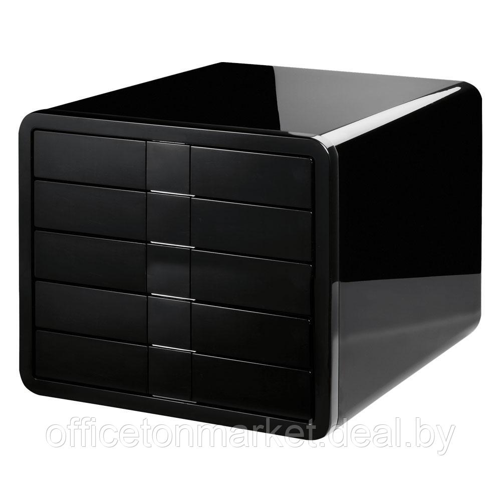 Блок из 5-и лотков закрытый "iBox", закрытый, черный - фото 1 - id-p200706894