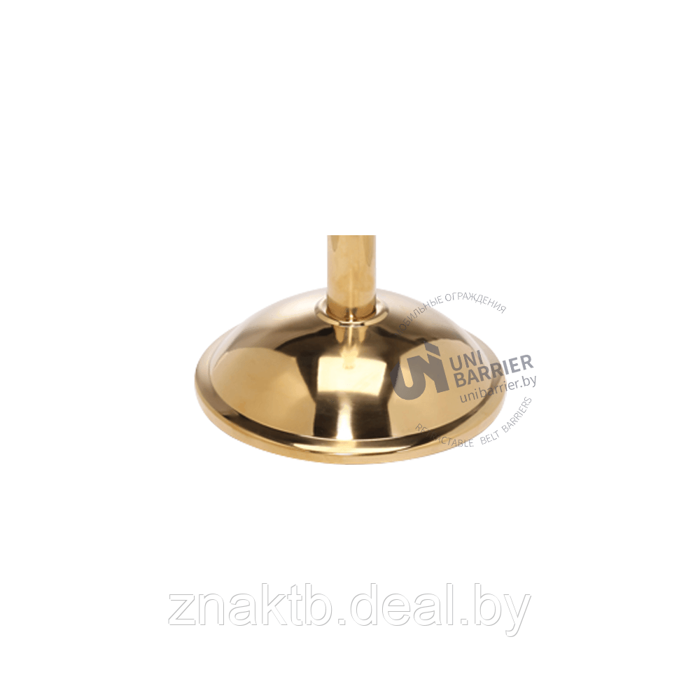 Канатная стойка ограждения UniRope-230 золотистая с верхушкой шар - фото 3 - id-p201307873