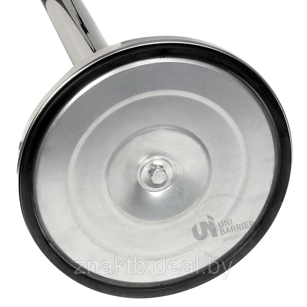 Стойка ограждения с канатом UniRope-220 серебристая с верхушкой шар - фото 2 - id-p201312822