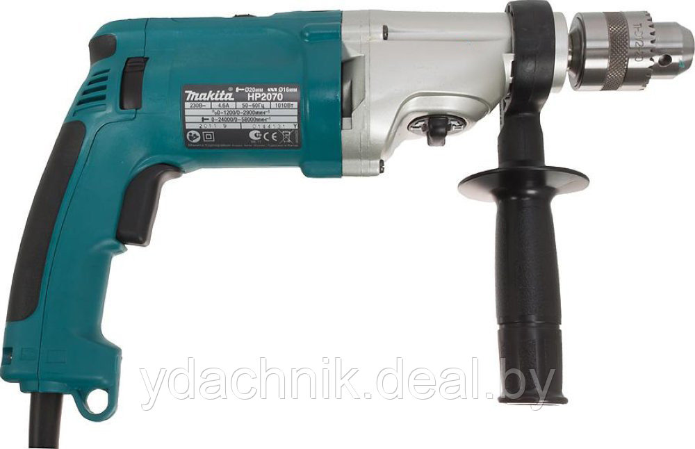 Дрель ударная MAKITA HP 2070 в чем. - фото 2 - id-p201349935