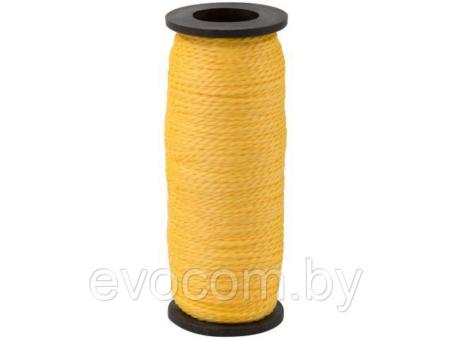Шнур крученый строительно-бытовой, разметочный 1,5мм х50м желтый - фото 1 - id-p200675910