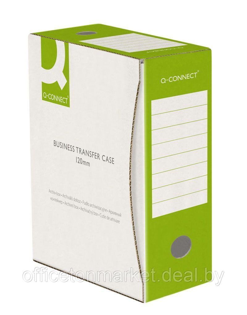 Коробка архивная "Q-Connect", 120x339x298 мм, зеленый - фото 1 - id-p197392814
