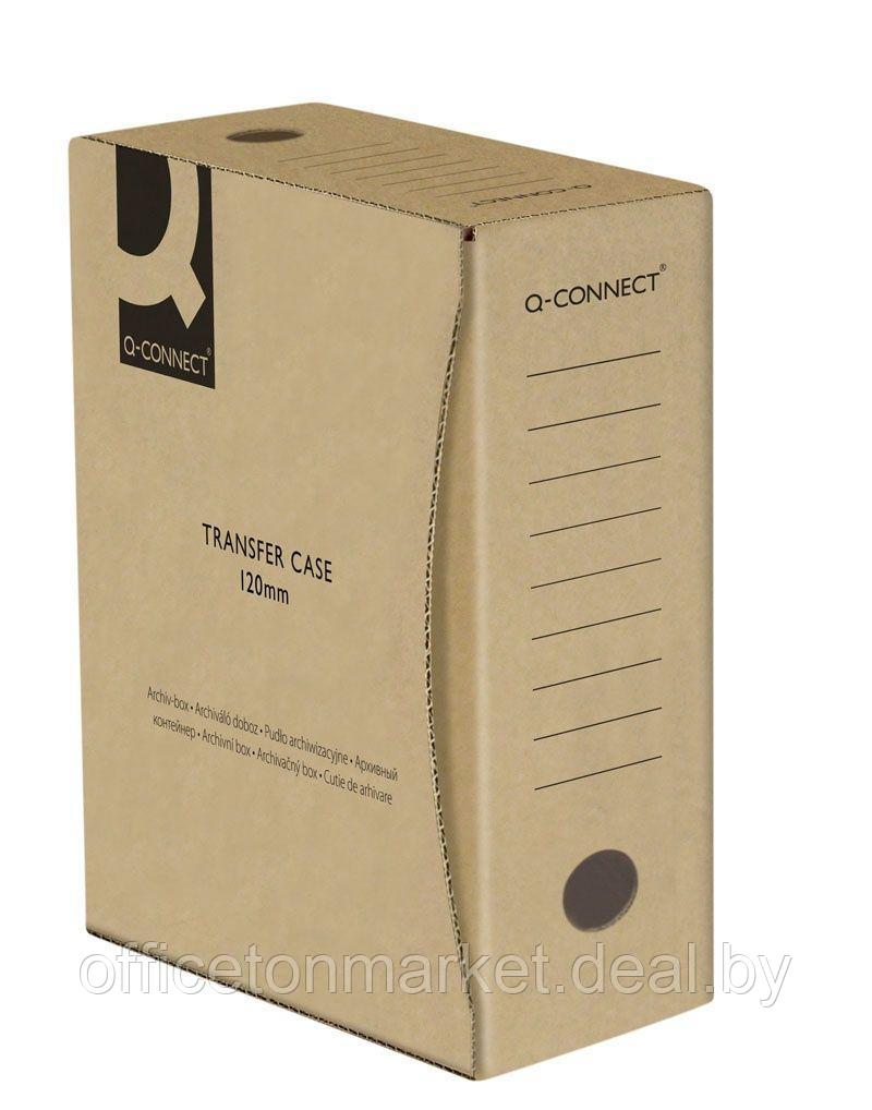 Коробка архивная "Q-Connect", 120x339x298 мм, коричневый - фото 1 - id-p197392816