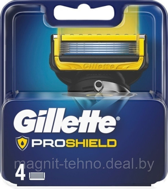 Сменные кассеты для бритья Gillette Fusion5 Proshield (4 шт) - фото 1 - id-p157122512