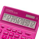 Калькулятор настольный CITIZEN "SDC-444 XRPKE", 12-разрядный, розовый, фото 4