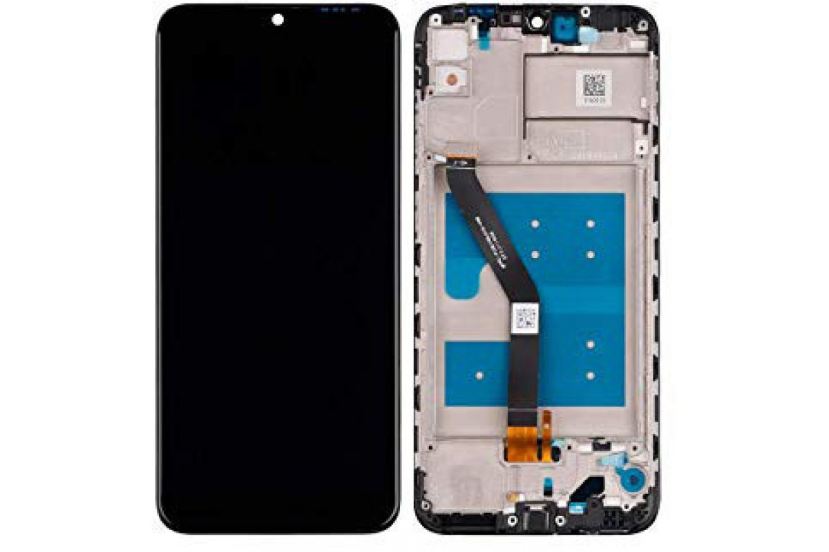 Дисплей (экран) для Huawei Y6s (JAT-LX1) с тачскрином и рамкой, черный