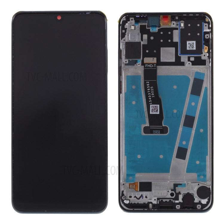 Дисплей (экран) для Huawei P30 Lite (MAR-LX1M) с тачскрином и рамкой, черный