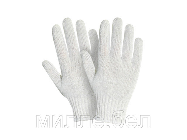 Перчатки х/б трикотажные, 7,5класс, белые, РБ (мин. риски) (36гр) - фото 1 - id-p201383810