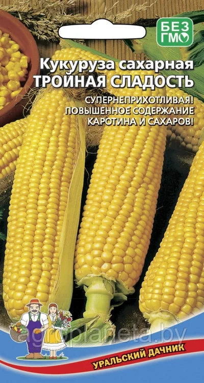 Кукуруза Тройная сладость сахарная 5г Уральский Дачник