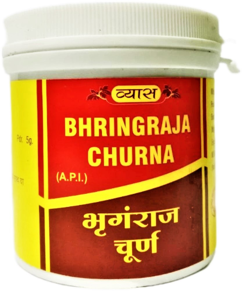 Брингарадж порошок (Брингарадж чурна) Vyas Bhringraja Churna, 100г - от выпадения волос