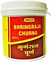 Брингарадж порошок (Брингарадж чурна) Vyas Bhringraja Churna, 100г - от выпадения волос
