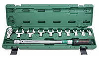 Ключ динамометрический 1/2"DR со сменными рожковыми насадками 13-30 мм и приводом, 40-200 Нм T30200N