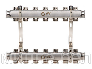 Коллекторная группа AVE162, 7 вых. AV Engineering (PRO серия Для отопления (радиаторы))