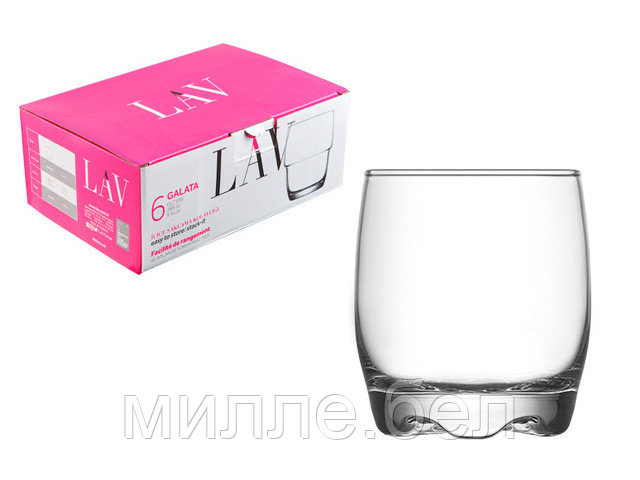 Набор стаканов для виски, 6 шт., 290 мл, серия Adora, LAV - фото 1 - id-p201383103