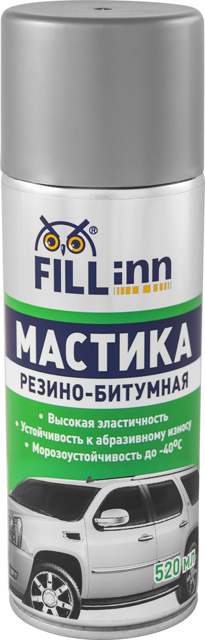 Мастика резино-битумная (аэрозоль) FL019, 520 мл - фото 1 - id-p201388259