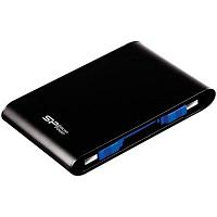 SILICON POWER External HDD Armor A80 2TB, USB 3.2 Gen 1, Black, Shockproof, Water-resistant IPX7,