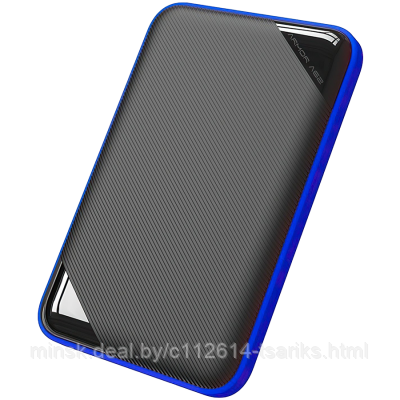 SILICON POWER External HDD Armor A62 Game Drive 2TB, USB 3.2 Gen 1, Black/Blue, Shockproof, Water-resistant - фото 2 - id-p201388770