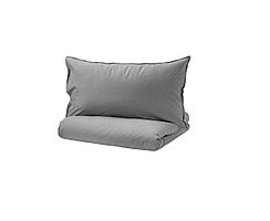 Простыня из сатина без резинки 220х214 цвет платина