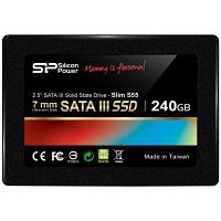 SILICON POWER S55 240GB SSD, 2.5'' 7mm, SATA 6Gb/s, Read/Write: 556 / 480 MB/s, IOPS 80K, S