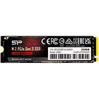 SILICON POWER UD80 250GB SSD, M.2 2280, PCIe Gen 3x4, Read/Write: 3400 / 3000 MB/s, S