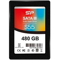 SILICON POWER S55 480GB SSD, 2.5'' 7mm, SATA 6Gb/s, Read/Write: 560 / 500 MB/s, S