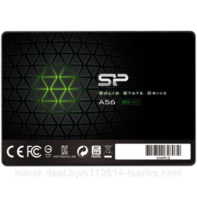 SSD Client Silicon Power A56 SATA3 2.5'' 512Gb SP512GBSS3A56A25, S - фото 1 - id-p201388702