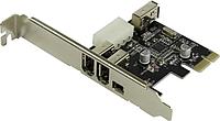Espada PCIe1394a (ver.2) (OEM) PCI-Ex1, IEEE 1394, 3 port-ext, 1 port-int