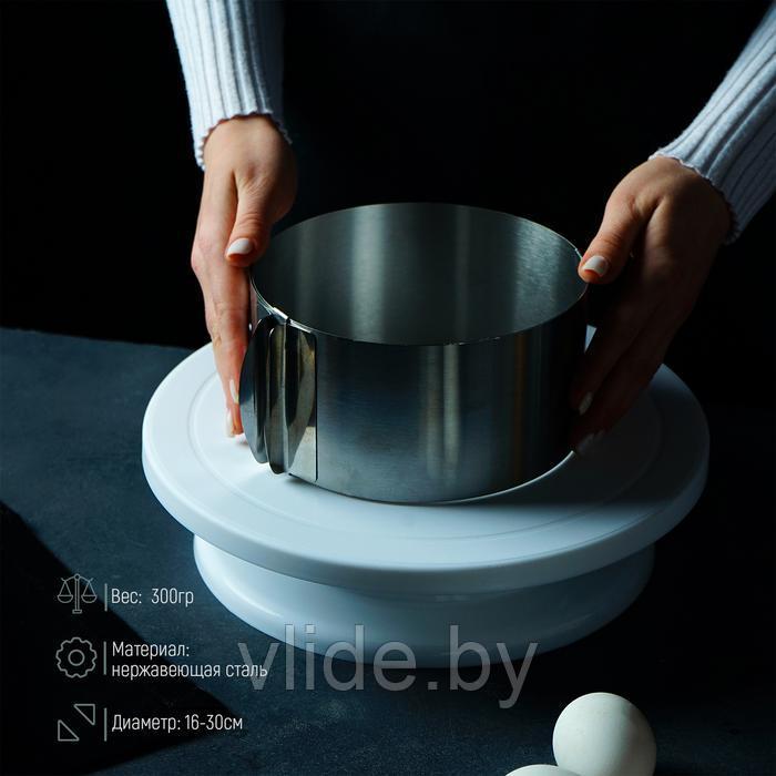 Форма разъёмная для выпечки кексов и тортов с регулировкой размера 16-30 см - фото 4 - id-p141291727
