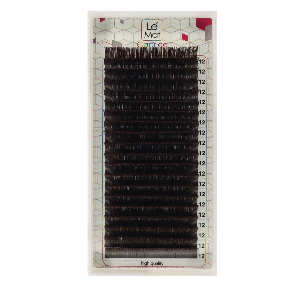 Коричневые ресницы Le Mat L/0.10/7-13