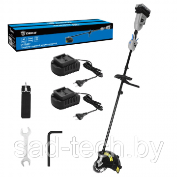 Триммер садовый аккумуляторный DEKO DKTR40V PRO, 2*4.0Ач, 2*ЗУ, фото 2