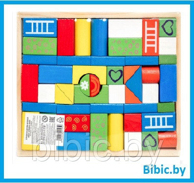 Детский игровой набор кубики VT19-20128 деревянные игрушки для малышей - фото 1 - id-p201414880
