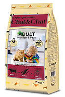 Сухой корм для кошек Chat&Chat Expert (говядина, горох) 2 кг