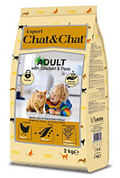 Сухой корм для кошек Chat&Chat Expert (курица, горох) 2 кг