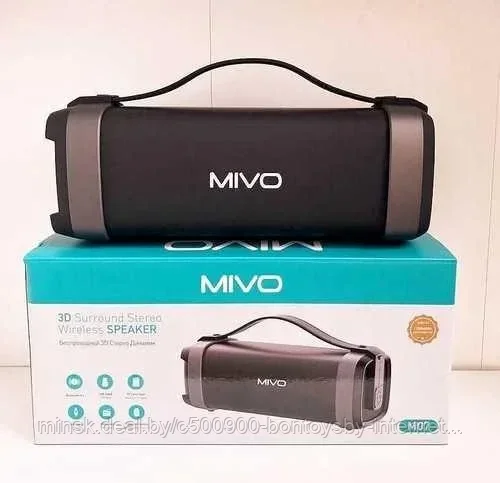 Портативная колонка Mivo M07 с ручкой / Беспроводная bluetooth колонка / Блютуз колонка