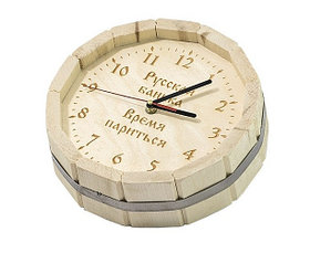 Часы Бочка с гравировкой ЛЮКС D-300 ЛИПА ЧЛ-20