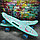 Скейтборд пенни Борд для детей 58x16см с ручкой для удобной переноски, светящиеся прозрачные колеса 55 мм Халк, фото 9
