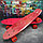 Скейт Пенни Борд (Penny Board) однотонный, матовые колеса 2 дюйма (цвет микс), до 60 кг.  Оранжевый, фото 10