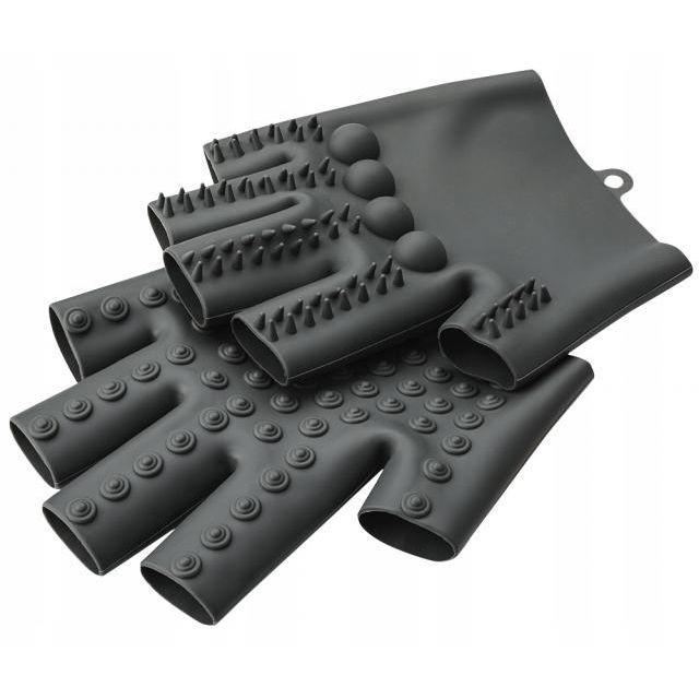 Рельефные массажные перчатки из силикона Zauber Hande - фото 1 - id-p201421539