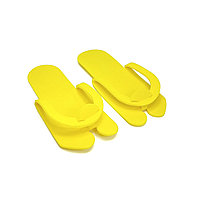 Тапочки-вьетнамки одноразовые из пенополиэтилена, 5 мм, Желтый (25 пар)