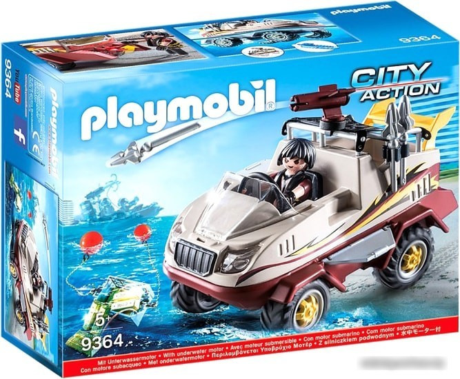 Конструктор Playmobil PM9364 Грузовик-амфибия - фото 1 - id-p201431174