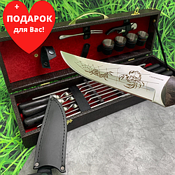 Набор для шашлыка и гриля в чемодане Царский 4 Кизляр России 15 предметов Brown Скорпион