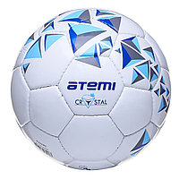 Мяч футбольный ATEMI CRYSTAL, PVC, бел/темно син, р-ры 4