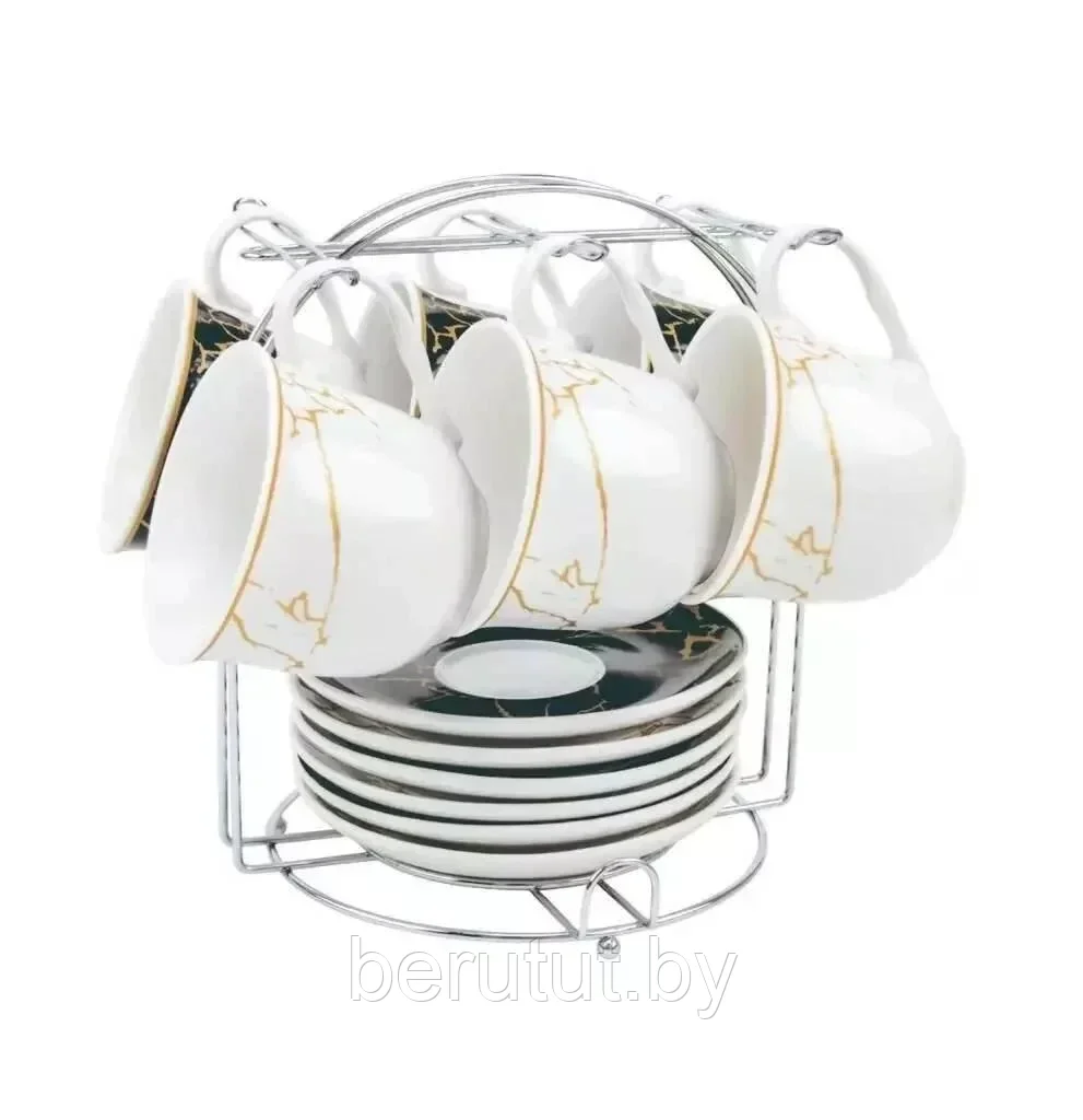 Набор кружек на подставке RC-13014 на 6 персон