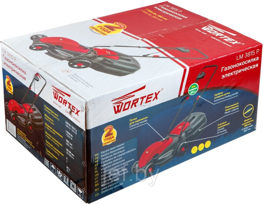 Газонокосилка электрическая LM 3815 P WORTEX LM3815P0003 - фото 8 - id-p201434305