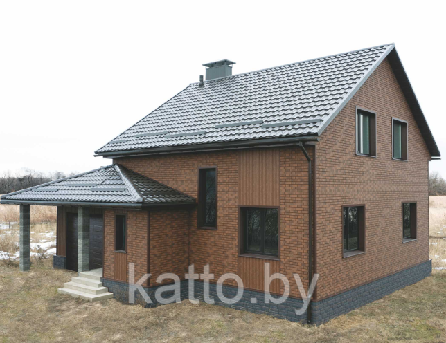 Фасадная панель STONE HOUSE S-LOCK КЛИНКЕР БАЛТИК - Магма - фото 3 - id-p201436788